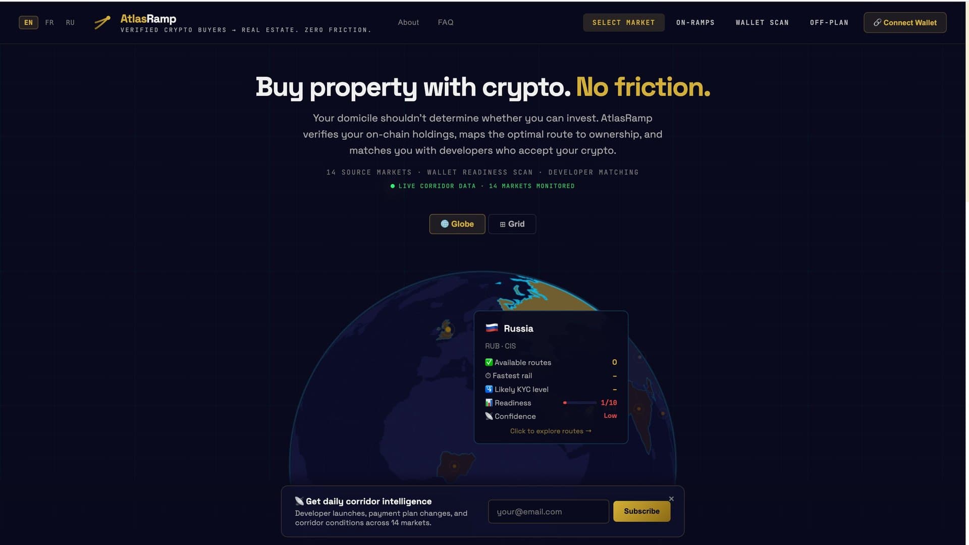 AtlasRamp live site screenshot